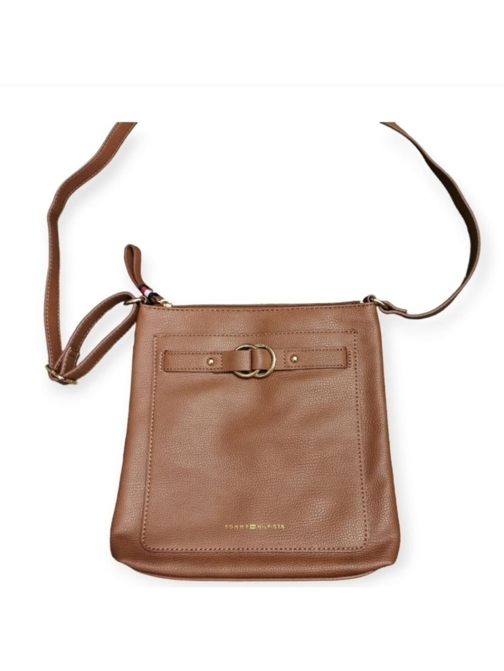 Tommy Hilfiger brown leather crossbody sling bag - Picture 12 of 12